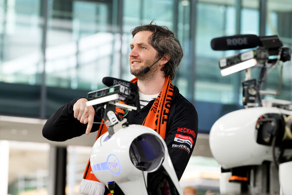 Lieven Scheire at the fanday of Tech United. Photo | Bart van Overbeeke