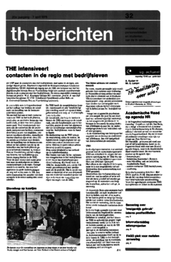 Voorzijde van magazine: TH berichten 32 - 7 april 1978