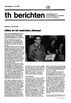 Voorzijde van magazine: TH berichten 38 - 1 juni 1973