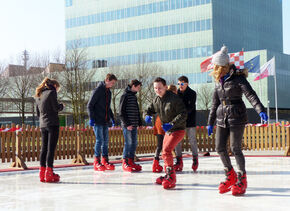 Schaatsen met de Wervingsdagen.