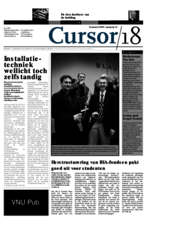 Voorzijde van magazine: Cursor 18 - 13 januari 2000