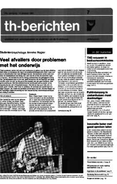 Voorzijde van magazine: TH berichten 7 - 9 oktober 1981