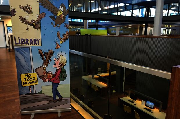 Eating ban in MetaForum library