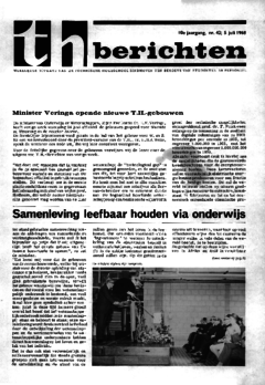 Voorzijde van magazine: TH berichten 42 - 5 juli 1968