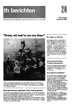 Voorzijde van magazine: TH berichten 24 - 18 februari 1972