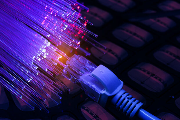 New glass fiber cabling on campus