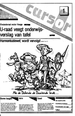 Voorzijde van magazine: Cursor 1 - 25 augustus 1988