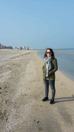 Bo at a beach in Pesaro. Photo | private archives Bo Drummen