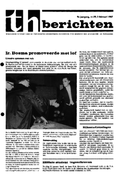 Voorzijde van magazine: TH berichten 19 - 3 februari 1967