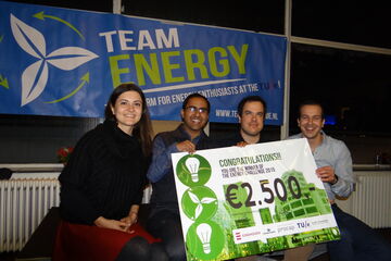 Het winnende team. Foto | Tom Huizer