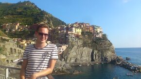 Tim visiting Cinque Terre.