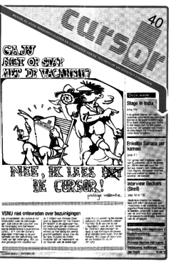 Voorzijde van magazine: Cursor 40 - 26 juni 1987