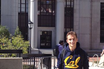 Nick van der Weijden bij de University of California in Berkeley.