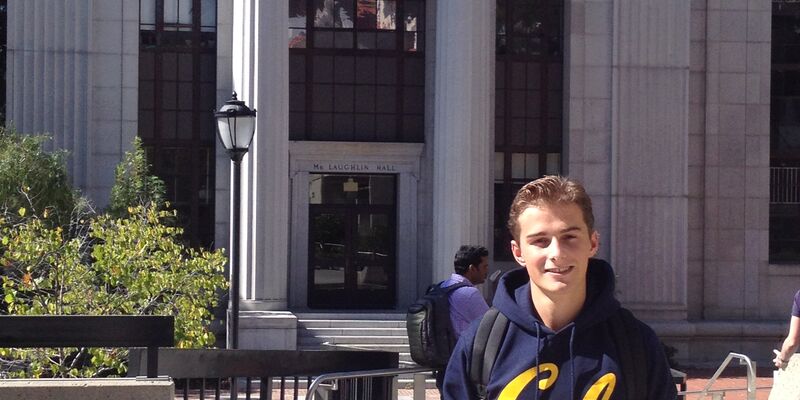 Nick van der Weijden bij de University of California in Berkeley.