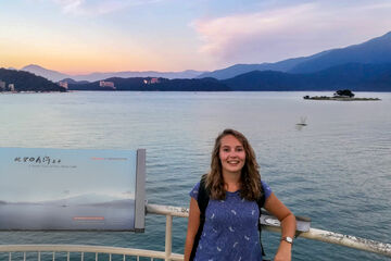 Renate near Sun Moon Lake in Taiwan. Photo | private archives Renate Maresch