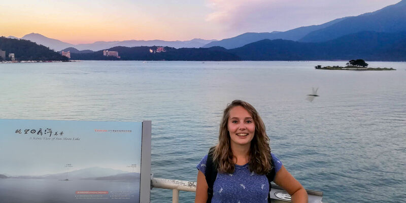 Renate near Sun Moon Lake in Taiwan. Photo | private archives Renate Maresch