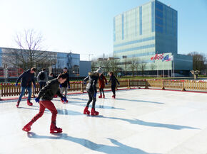 Schaatsen met de Wervingsdagen.