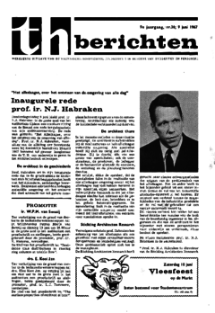 Voorzijde van magazine: TH berichten 36 - 9 juni 1967