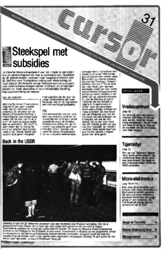 Voorzijde van magazine: Cursor 31 - 10 april 1987