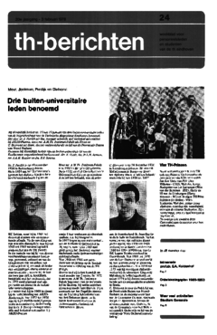 Voorzijde van magazine: TH berichten 24 - 3 februari 1978