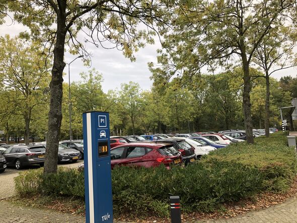 Parking spaces near the Auditorium building. Photo | Judith van Gaal