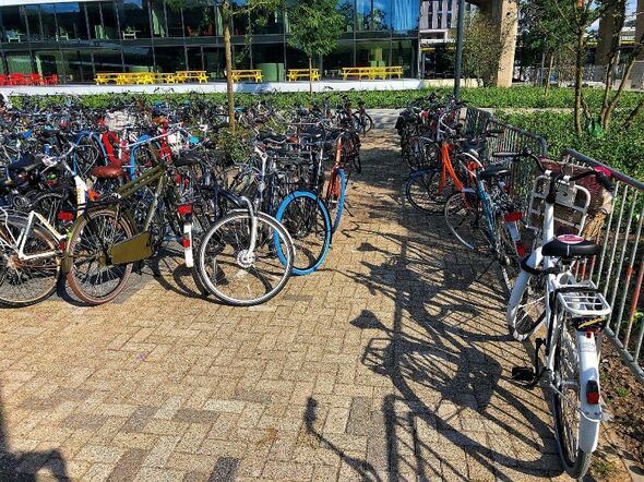 The bike shed near Atlas. Photo | Cristina Gabriela Damian