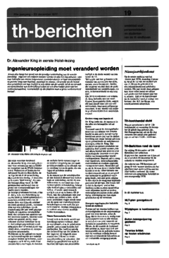 Voorzijde van magazine: TH berichten 19 - 23 december 1977