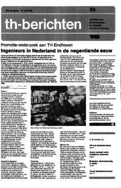 Voorzijde van magazine: TH berichten 35 - 23 mei 1980