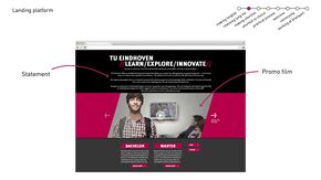 Voorbeeld van Landing page (geen definitief ontwerp)