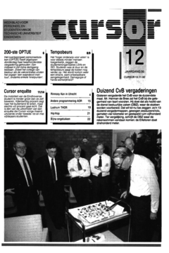 Voorzijde van magazine: Cursor 12 - 13 november 1992