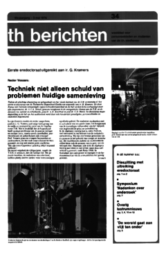 Voorzijde van magazine: TH berichten 34 - 3 mei 1976