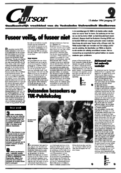 Voorzijde van magazine: Cursor 9 -  13 oktober 1994