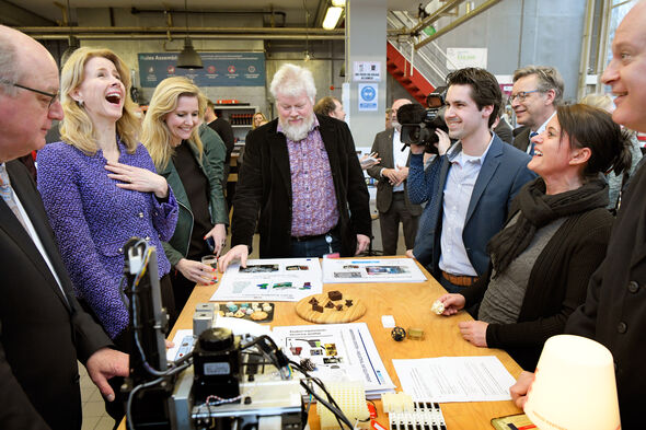 Mona Keijzer laughs. Photo | Bart van Overbeeke