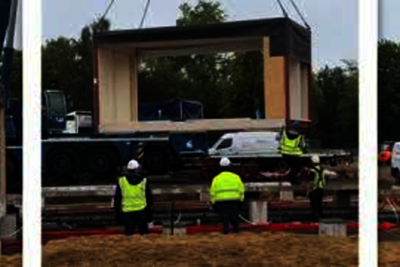 The first 28 living units were placed on the Berenkuil square today. Video | Brigit Span