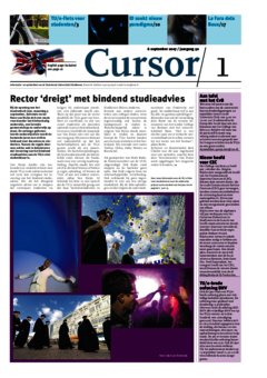 Voorzijde van magazine: Cursor 01 - 6 september 2007