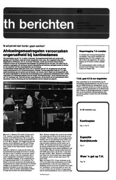 Voorzijde van magazine: TH berichten 40 - 3 juni 1977