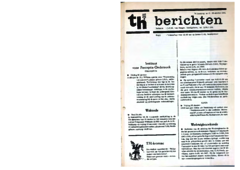 Voorzijde van magazine: TH berichten 5 - 23 oktober 1964