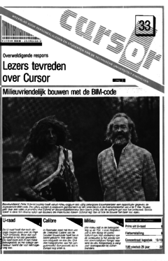 Voorzijde van magazine: Cursor 33 - 28 april 1989