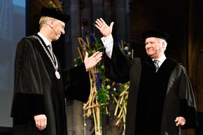 Frank Baaijens en Hans van Duijn. Foto | Bart van Overbeeke