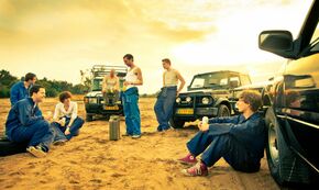 Zeven van de teamleden. Foto | Bram Berkien Rally Amsterdam Dakar Technische Universiteit Eindhoven