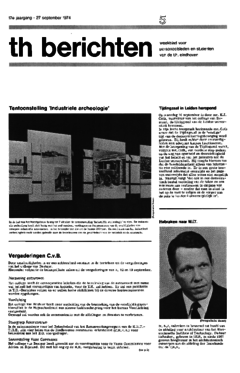 Voorzijde van magazine: TH berichten 5 - 27 september 1974