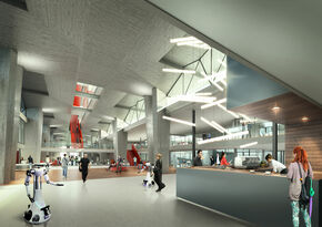 Visualisation of the 'new' Main Building | Zwartlicht