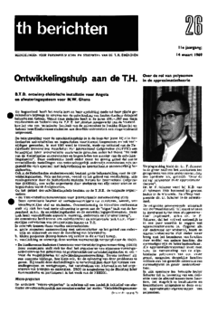 Voorzijde van magazine: TH berichten 26 - 14 maart 1969