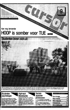 Voorzijde van magazine: Cursor 9 - 16 oktober 1987