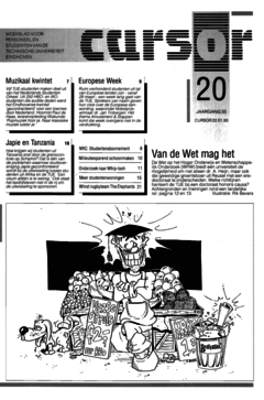 Voorzijde van magazine: Cursor 20 - 22 januari 1993