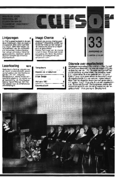 Voorzijde van magazine: Cursor 33 - 1 mei 1992
