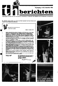 Voorzijde van magazine: TH berichten 13 - 2 december 1966