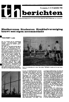Voorzijde van magazine: TH berichten 2 - 16 september 1966