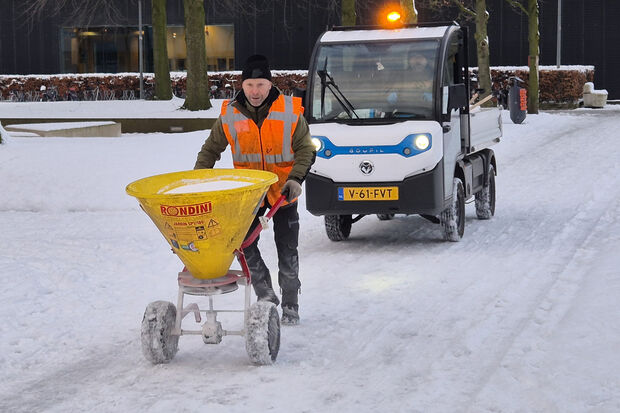 Campus TU/e met geen mogelijkheid sneeuwvrij te krijgen