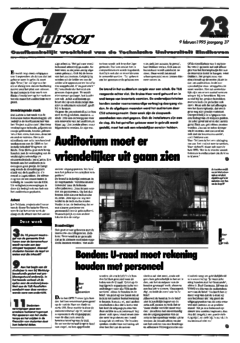 Voorzijde van magazine: Cursor 23 - 9 februari 1995